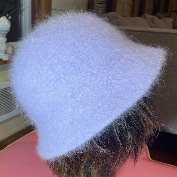 fuzzy light purple bucket hat 💟 - Picture 3 of 6